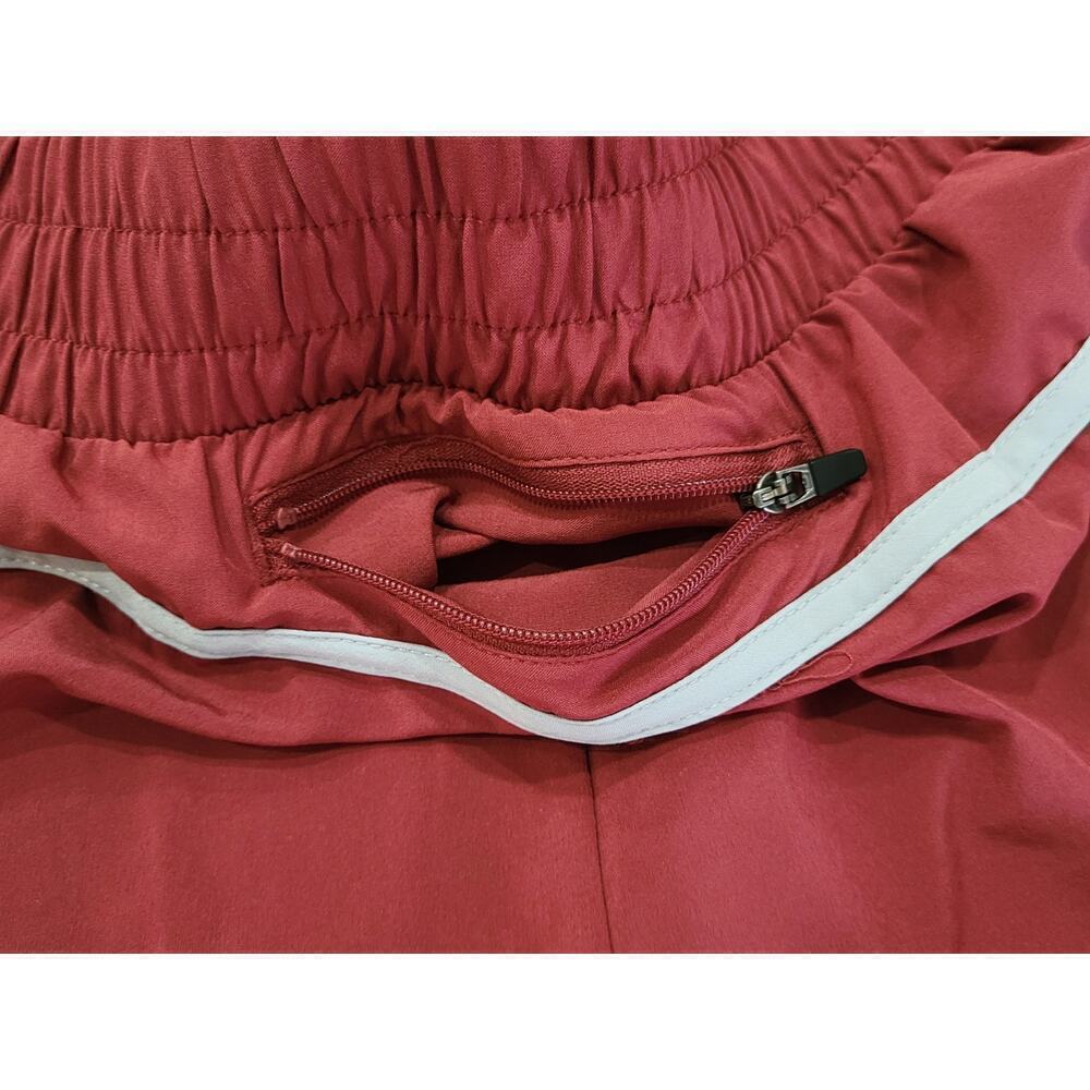 Ideology Running Shorts XL Layered Look Red Pear Pocket NWT - Picture 7 of 10